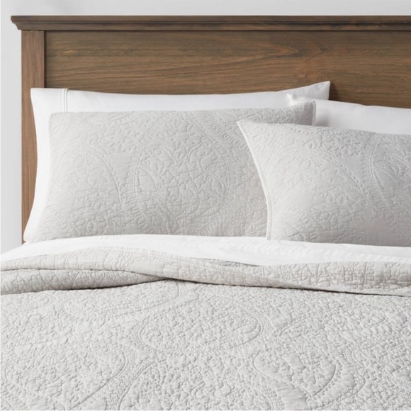 Threshold light grey standard sham NWT - Picture 2 of 7